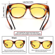 HAOLOTA Night Driving Glasses Over Glasses Women NV0179