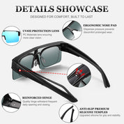 HAOLOTA Cycling Sunglasses Over Glasses Men SG0191