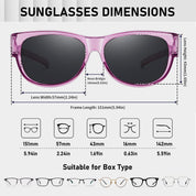 HAOLOTA Cat Eye Sunglasses Over Glasses Women SG0173