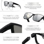 HAOLOTA Square Shades Fit-Over Sunglasses Men SG0174M