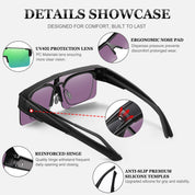 HAOLOTA Cycling Sunglasses Over Glasses Men SG0191