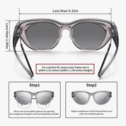 HAOLOTA Small Cat Eye Fit Over Sunglasses Women SG0171