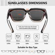 HAOLOTA Square Shapes Fit-Over Sunglasses SG0512