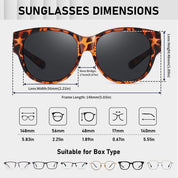 HAOLOTA Cat Eye Sunglasses Over Glasses SG0179
