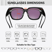 HAOLOTA Square Shapes Fit-Over Sunglasses SG0512