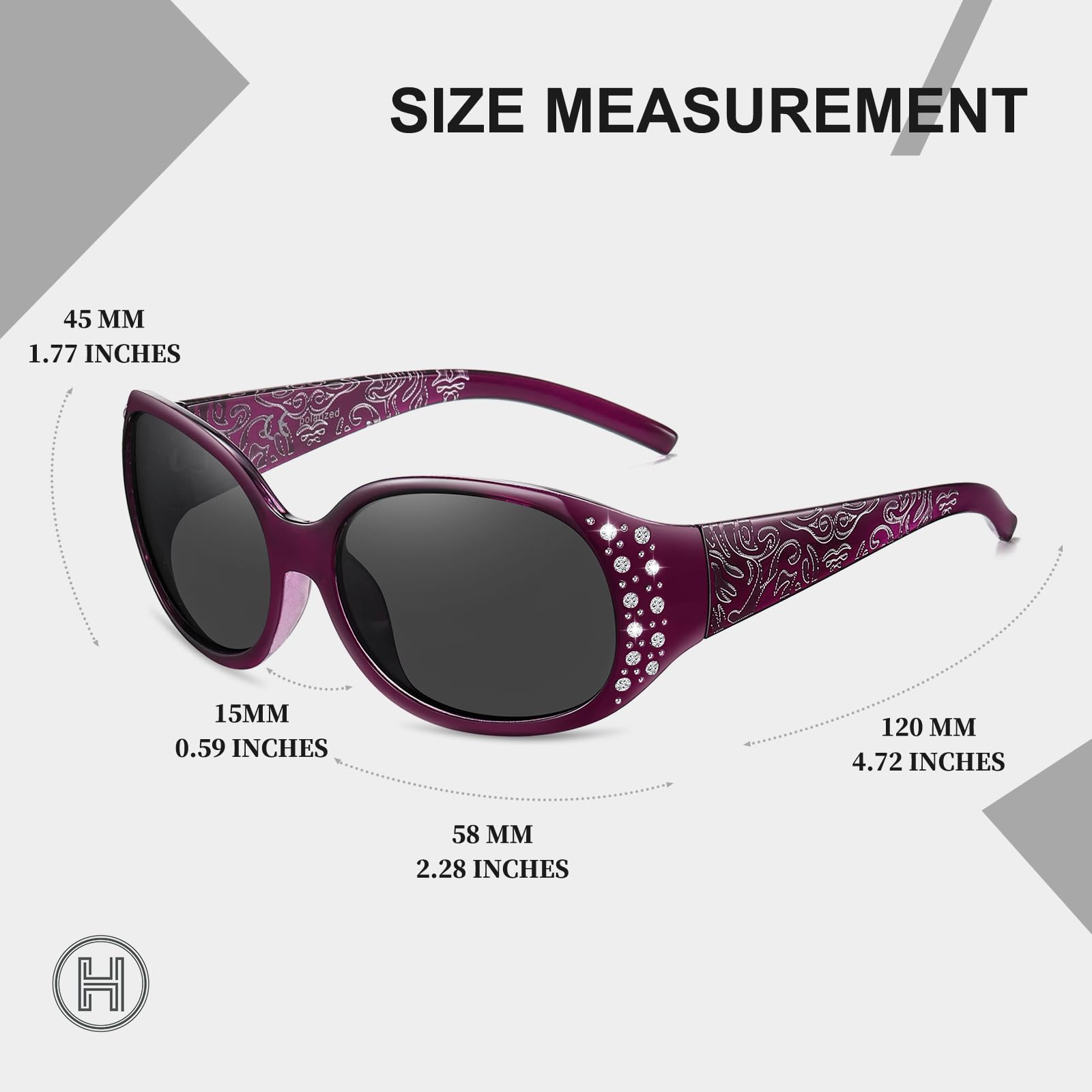 HAOLOTA Rhinestone Surround Sunglasses Women SG0008