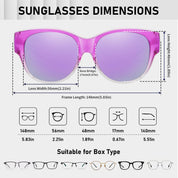 HAOLOTA Cat Eye Sunglasses Over Glasses SG0179