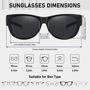 HAOLOTA Cat Eye Sunglasses Over Glasses Women SG0173