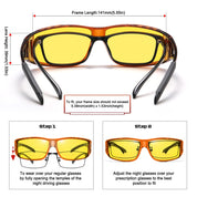 HAOLOTA Night Driving Over Glasses Men Women NV0311