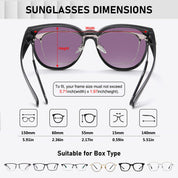 HAOLOTA Cat Eye Sunglasses Over Glasses Women SG0189