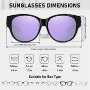 HAOLOTA Cat Eye Sunglasses Over Glasses SG0179