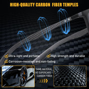 HAOLOTA Ultralight Carbon Fiber Sunglasses Men SG8001