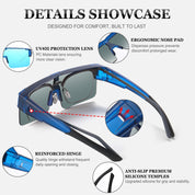 HAOLOTA Cycling Sunglasses Over Glasses Men SG0191