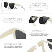 HAOLOTA Square Oversized Over Sunglasses Men SG0174L