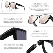 HAOLOTA Square Shades Fit-Over Sunglasses Men SG0174M