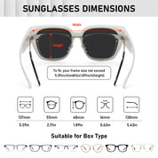 HAOLOTA Square Shapes Fit-Over Sunglasses SG0512