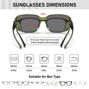 HAOLOTA Small Sunglasses Over Glasses Women SG0513