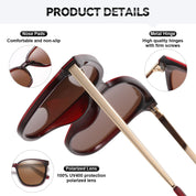 HAOLOTA Metal Frame Cat Eye Sunglasses Women SG1066