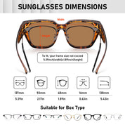 HAOLOTA Square Shapes Fit-Over Sunglasses SG0512