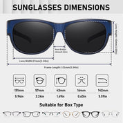 HAOLOTA Cat Eye Sunglasses Over Glasses Women SG0173