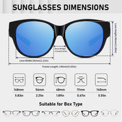 HAOLOTA Cat Eye Sunglasses Over Glasses SG0179
