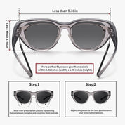 HAOLOTA Small Cat Eye Fit Over Sunglasses Women SG0171