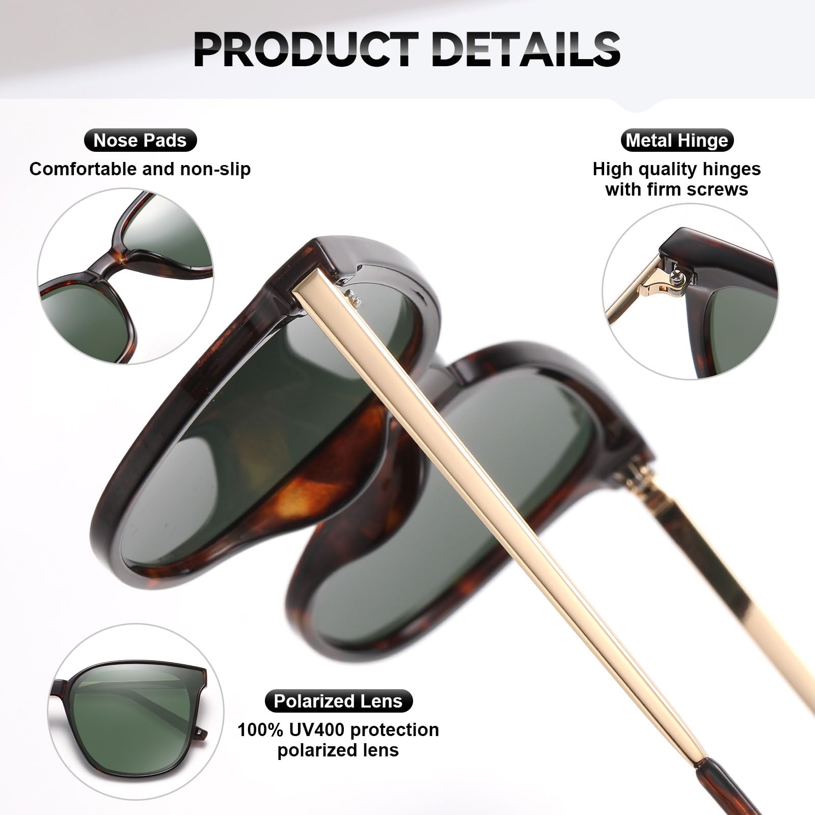 HAOLOTA Metal Frame Cat Eye Sunglasses Women SG1066