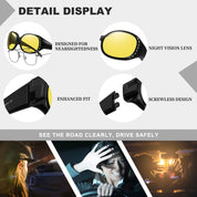 HAOLOTA Rhinestone Night Driving Over Glasses Women NV0108