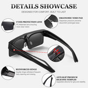 HAOLOTA Cycling Sunglasses Over Glasses Men SG0191
