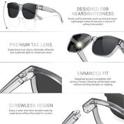 HAOLOTA Square Shades Fit-Over Sunglasses Men SG0174M