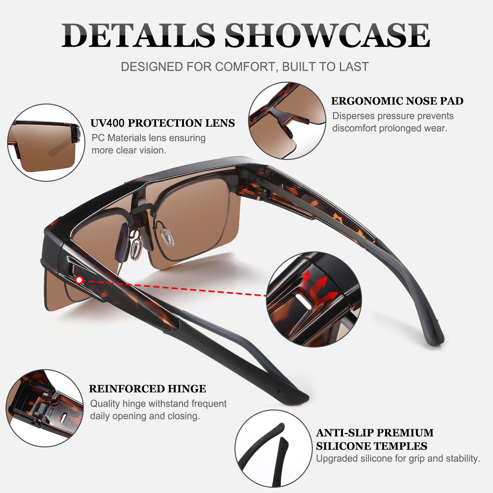 HAOLOTA Cycling Sunglasses Over Glasses Men SG0191