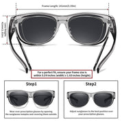 HAOLOTA Cat Eye Sunglasses Over Glasses Women SG0173