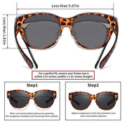 HAOLOTA Cat Eye Sunglasses Over Glasses SG0179