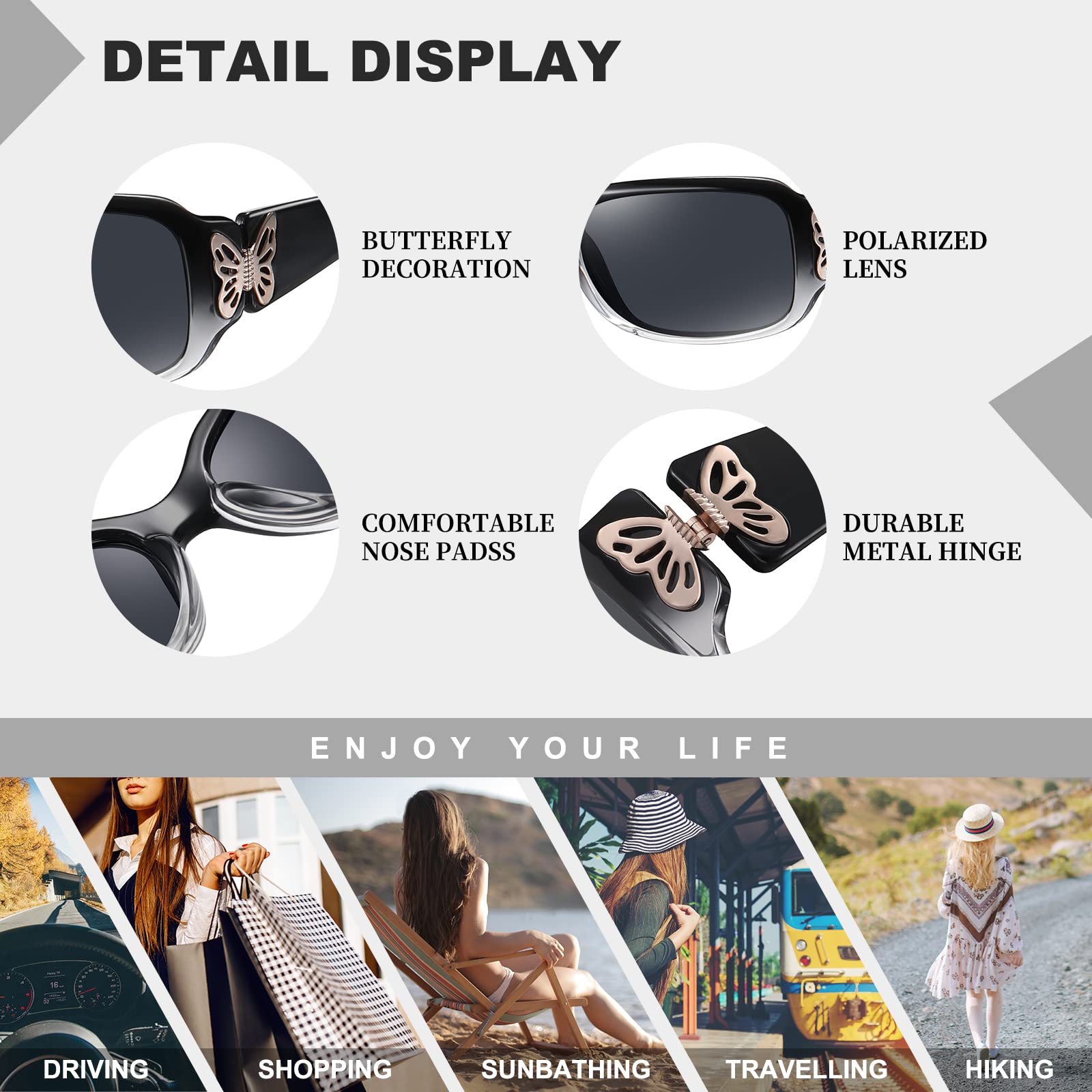 HAOLOTA Butterfly Design Sunglasses Women SG0012
