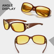 HAOLOTA Butterfly Night Driving Glasses Women NV0012