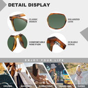 HAOLOTA 2pcs Classic Round Sunglasses Women SG8081-2P