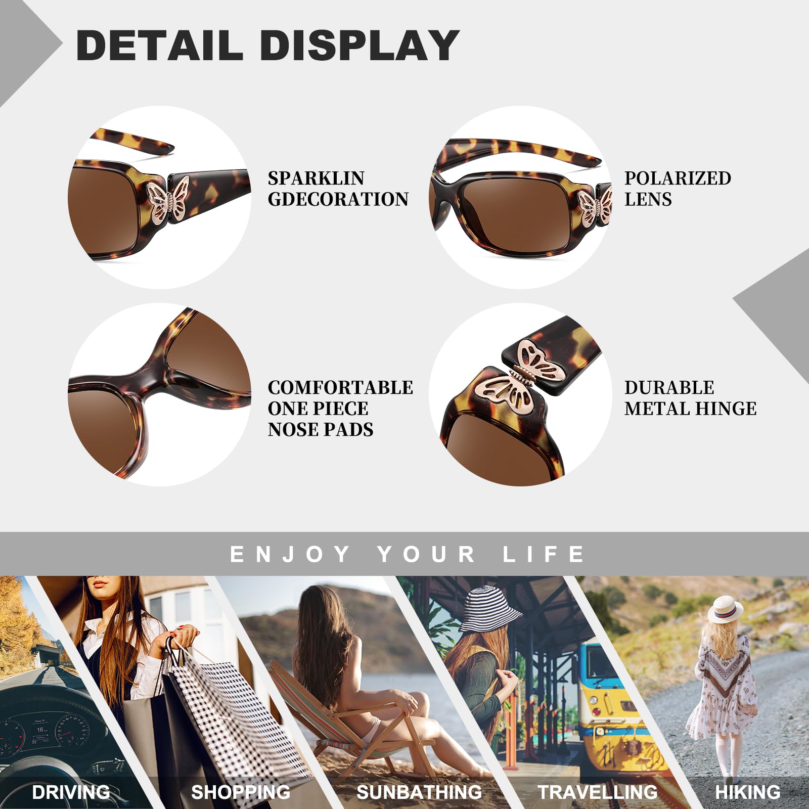 HAOLOTA Butterfly Design Sunglasses Women SG0012
