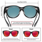 HAOLOTA Cat Eye Sunglasses Over Glasses SG0179