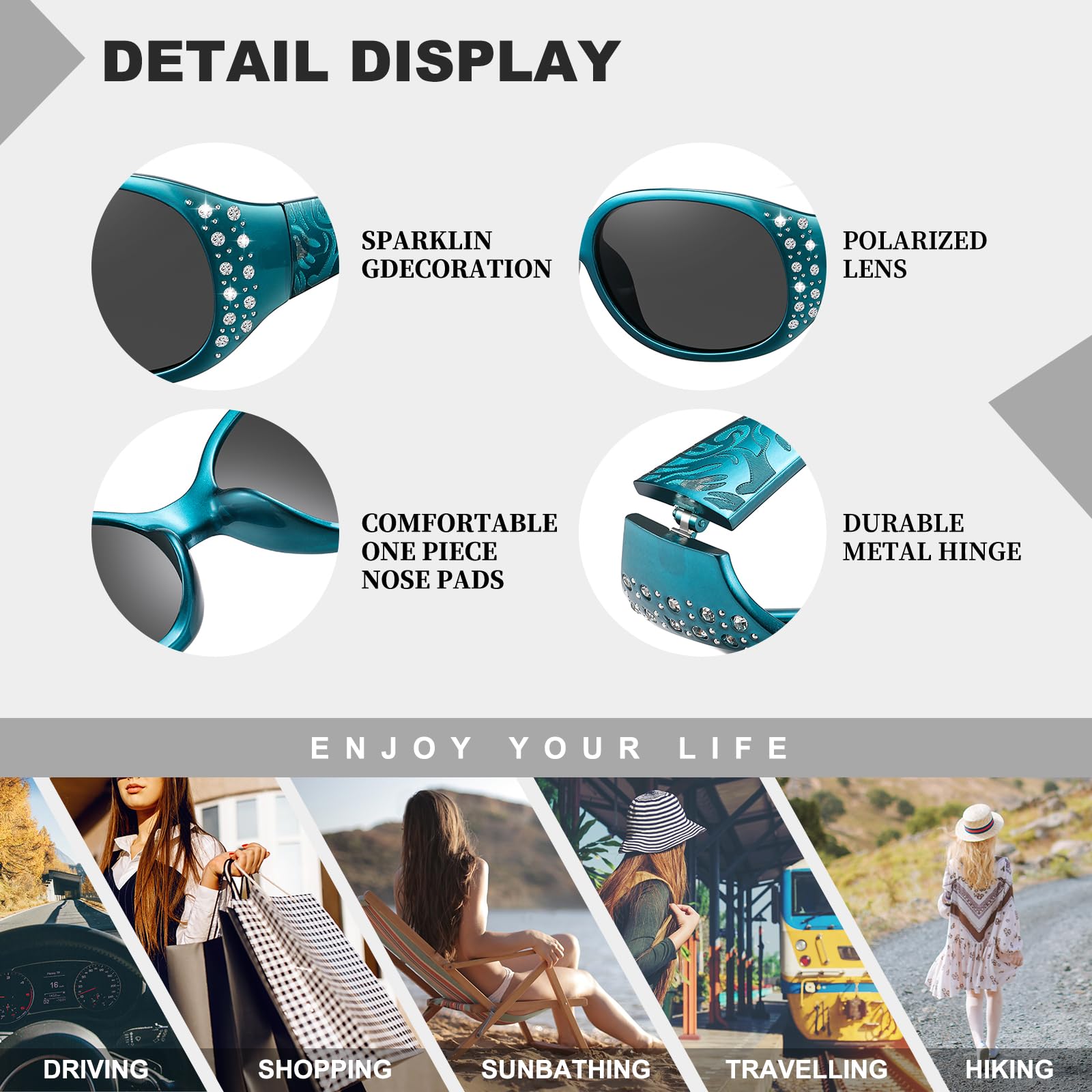 HAOLOTA Rhinestone Surround Sunglasses Women SG0008