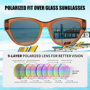 HAOLOTA Small Cat Eye Fit Over Sunglasses Women SG0171
