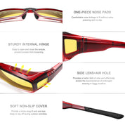 HAOLOTA Night Driving Over Glasses Men Women NV0154