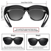 HAOLOTA Cat Eye Sunglasses Over Glasses SG0179
