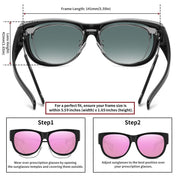 HAOLOTA Cat Eye Sunglasses Over Glasses Women SG0173