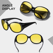 HAOLOTA Rhinestone Night Driving Over Glasses Women NV0108