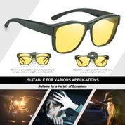 HAOLOTA Square Night Vision Driving Over Glasses NV0174L