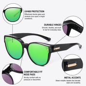 HAOLOTA Cat Eye Sunglasses Over Glasses Women SG0189