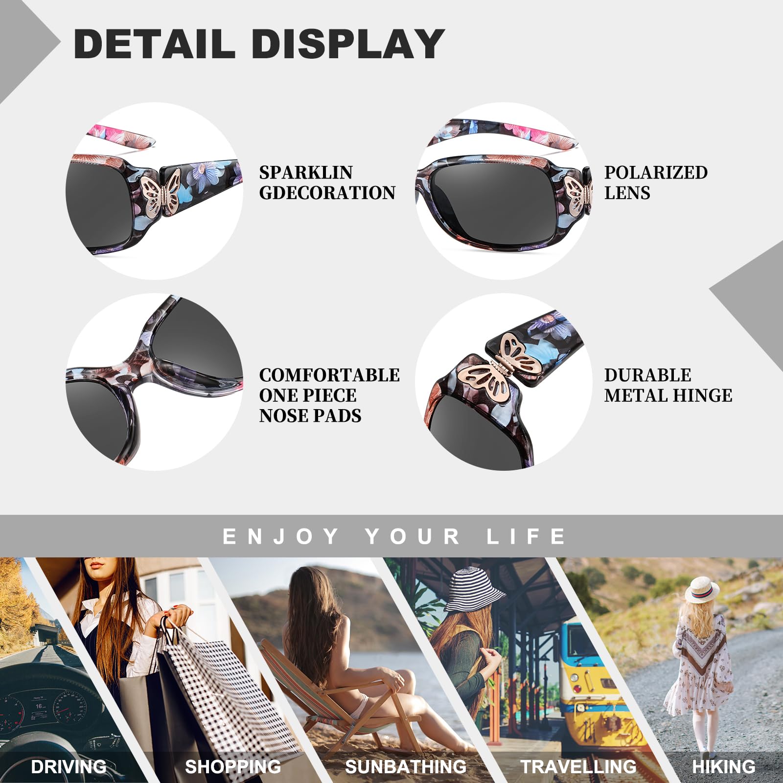 HAOLOTA Butterfly Design Sunglasses Women SG0012