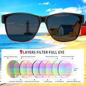 HAOLOTA Square Oversized Over Sunglasses Men SG0174L