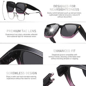 HAOLOTA Square Shapes Fit-Over Sunglasses SG0512