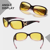 HAOLOTA Butterfly Night Driving Glasses Women NV0012